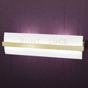 WOOD APPLIQUE CM.50 2 LUCI FOGLIA ORO 1019-A50-FO
