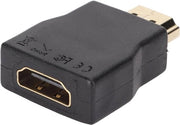 Adattatore HDMI maschio a femmina - protezione ESD e sovracorrente - compatibile con HDMI HD 1.4/HDCP/IEC 61000 4 2 - mini adattatore HDMI.