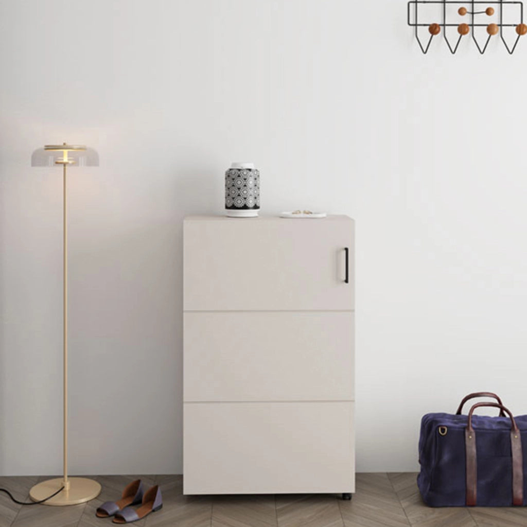 Mobile Portascarpe Porvoo, Scarpiera 6 Ripiani, 68x33x113h cm Bianco Crema