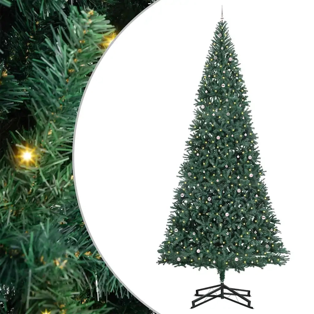 Albero di Natale Artificiale Pre-illuminato con Set di Palline 3394844