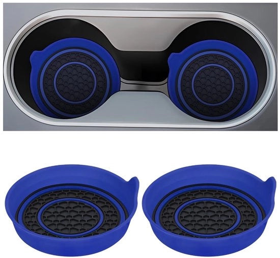 Supporto per auto - Regolatore - Antiscivolo - PVC - Universale - Disegno a grata di pietra pomice - 6,8 x 6,8 cm