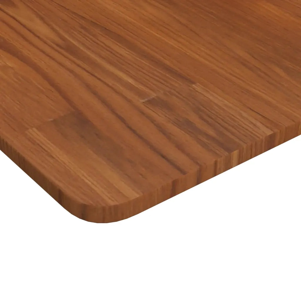 Piano Bagno Marrone Scuro 60x40x1,5cm Legno Massello Trattato CFW4941282