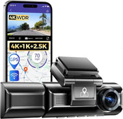 Cannoni di Sorveglianza per Auto - Registrazione Video - Avanti e Indietro - Sicurezza Stradale - Prevenzione Danni - Funzione di Registrazione Continua - Giorno e Notte
