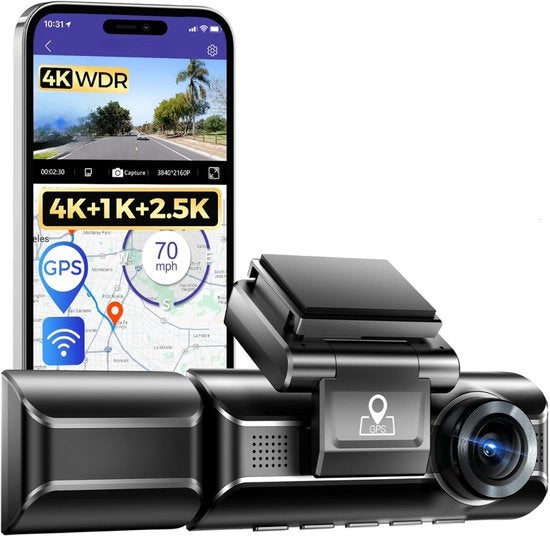 Cannoni di Sorveglianza per Auto - Registrazione Video - Avanti e Indietro - Sicurezza Stradale - Prevenzione Danni - Funzione di Registrazione Continua - Giorno e Notte
