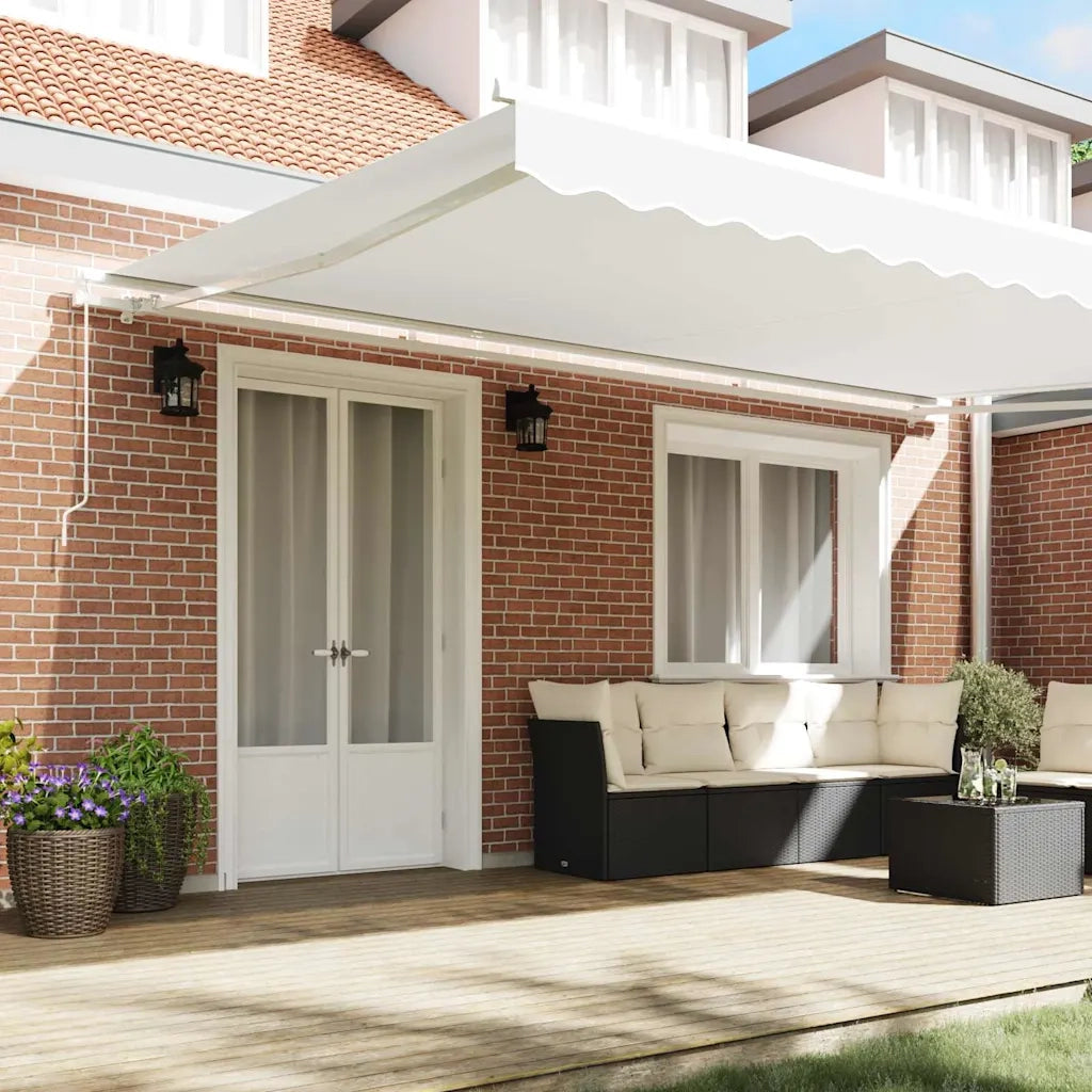 Tenda da Sole Bianco 500 x 300 x 165 cm Poliestere e Metallo 3331351