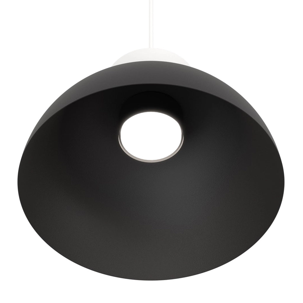 Lampadario Minimal Efesto Acciaio Nero Bianco 1 Luce Gx53 Ip20