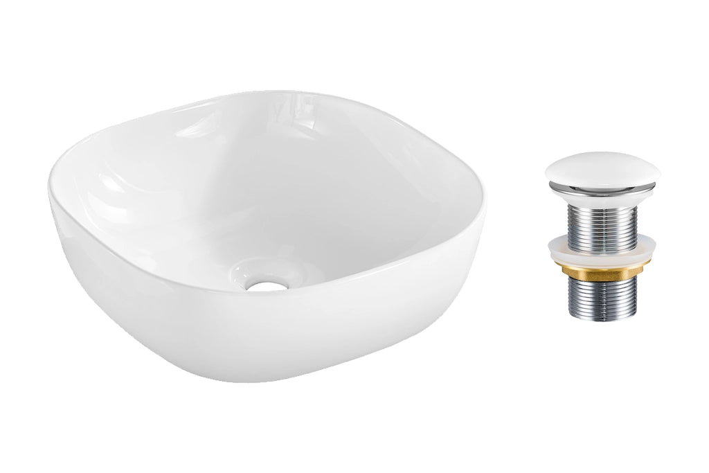 Set lavabo con tappo click-clack Lavabi da appoggio 40 x 1401 x 40 cm