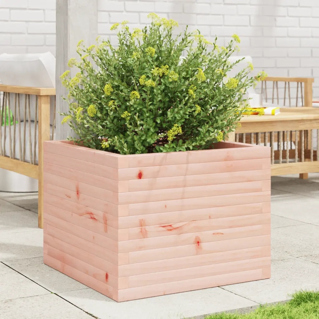 Fioriera | Cassetta per fiori | Vaso da Giardino 60x60x46 cm in Legno Massello Di Douglas