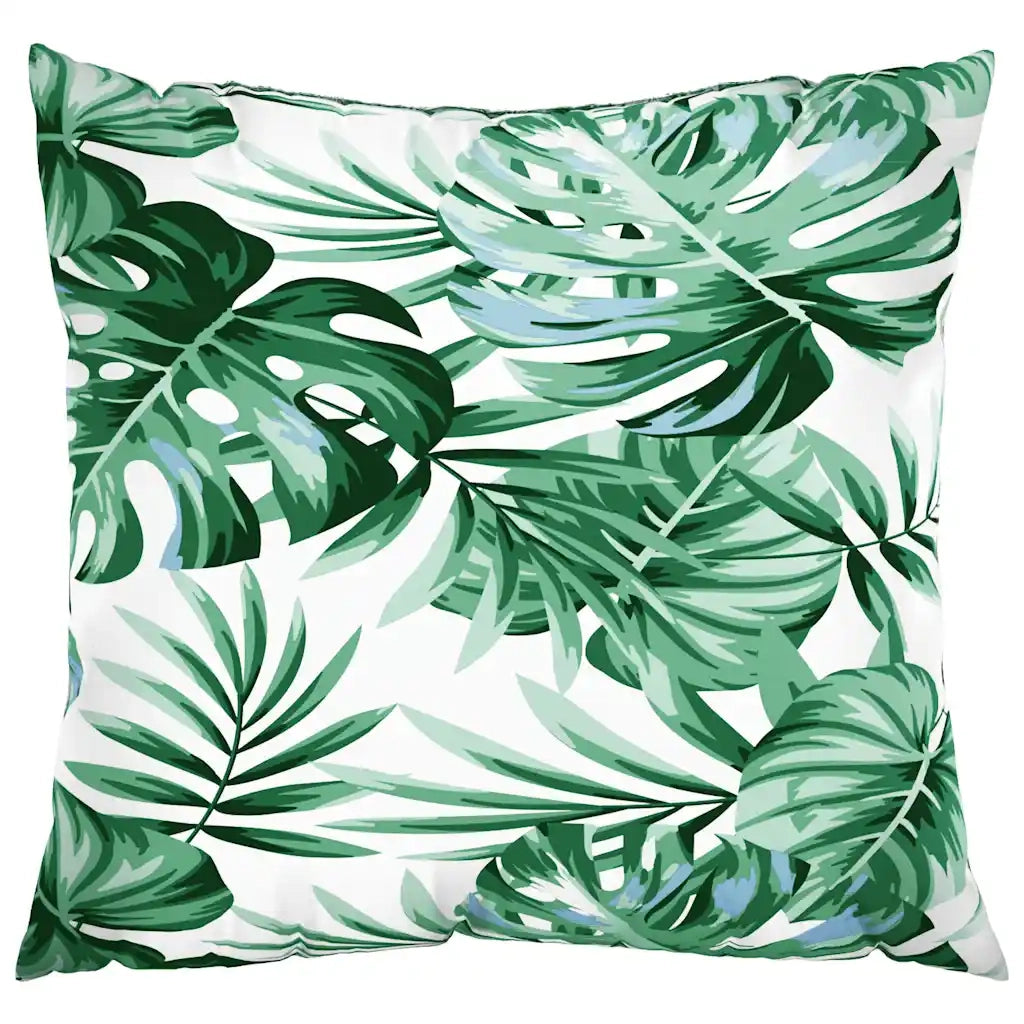 Cuscini per Divano 4 pz Motivo a Foglie 60x60 cm in Tessuto