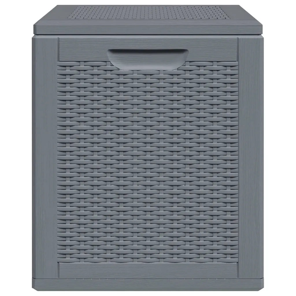 Contenitore da Giardino Grigio in Rattan PP 90 L 364059