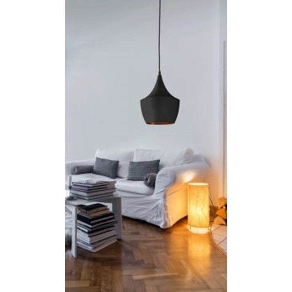 Trade Shop - Lampadario A Sospensione Lampada Stile Vintage Industriale Attacco E27 Nero Co3824-2 -