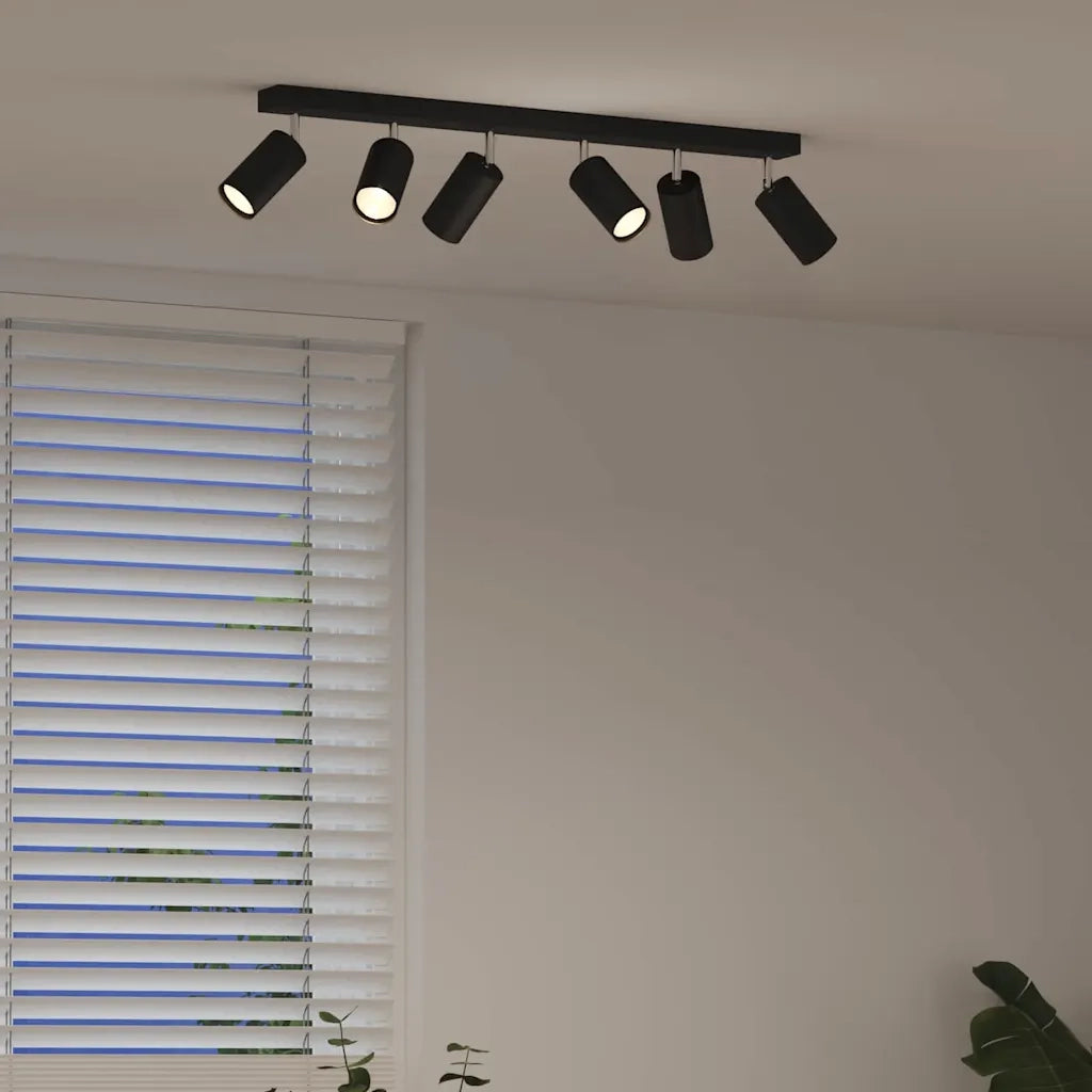 Faretto da soffitto Nero 73 x 6 x 16 cm Metallo 4108203