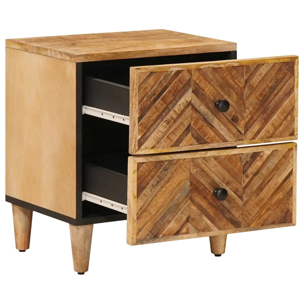 Comodino Marrone 40 x 33,5 x 46 cm Legno di mango massello