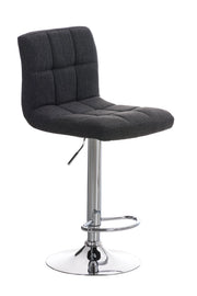Sgabello Peru Stoffa grigio scuro