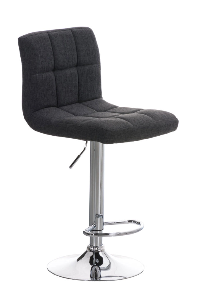 Sgabello Peru Stoffa grigio scuro