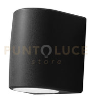 AOSTA APPLIQUE GRANDE BIEMISSIONE 2 LUCI ATTACCO GX53 NERO IP55 LAMPADINE LED INCLUSE 10W 120° CCT 3000/4000/6500°K 1290 lm