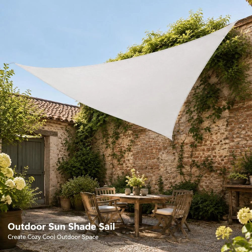 Sunshade Sail Oxford Fabric Triangular 4.5x4.5x4.5 M White
