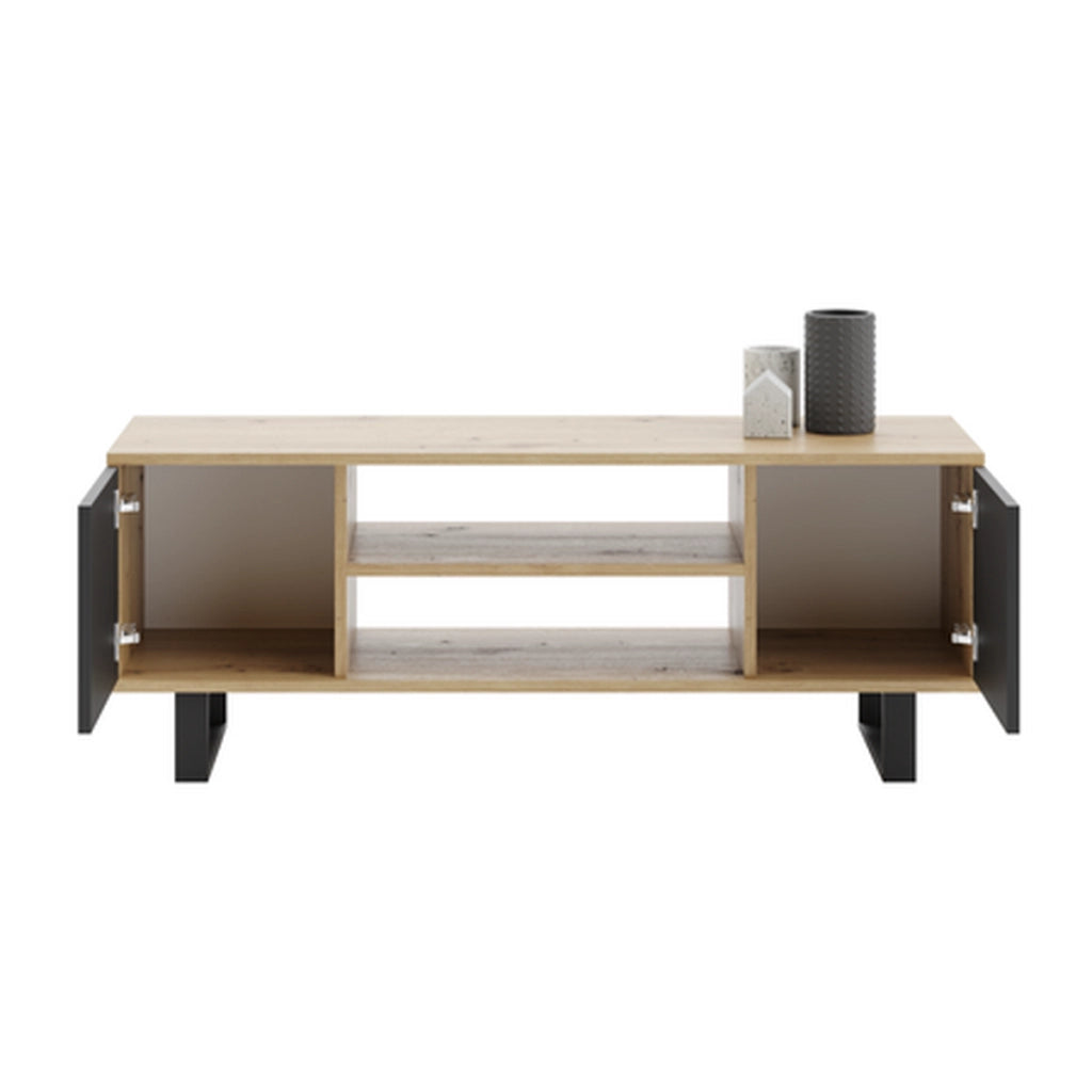 Mobile Porta TV Focus in Rovere Artisan e Nero