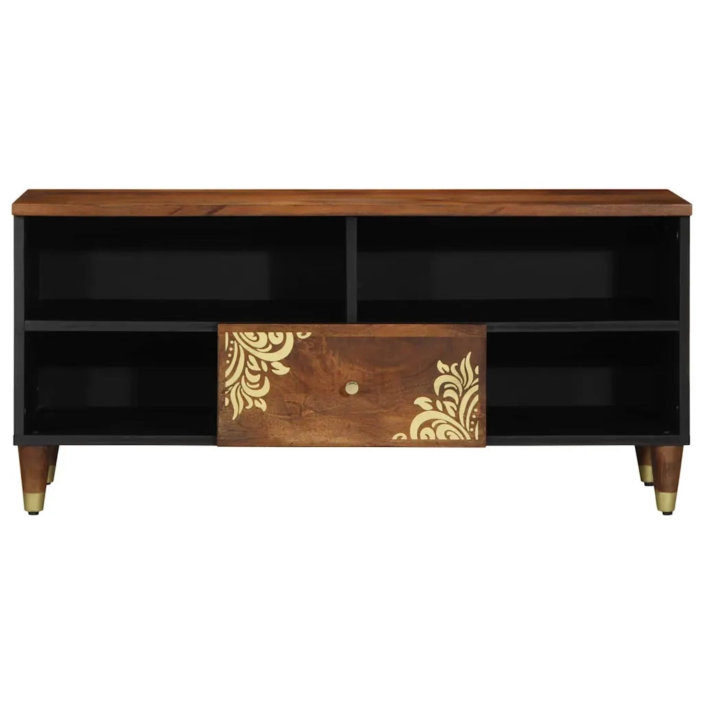 Mobile TV con cassetto Marrone miele 100 x 33 x 46 cm 4018752