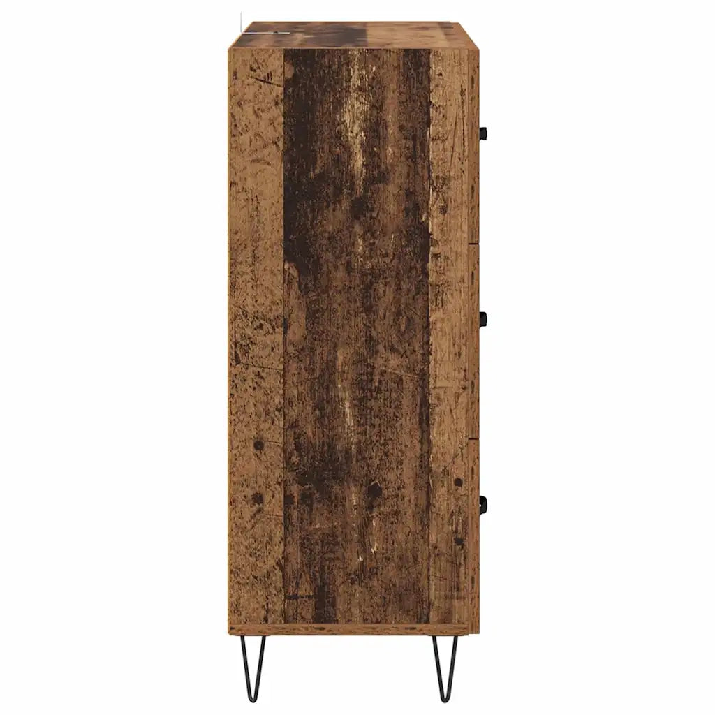 Credenza con Cassetto-Buffet-Armadio da cucina Legno vecchio 69,5 x 34 x 90 cm 570151
