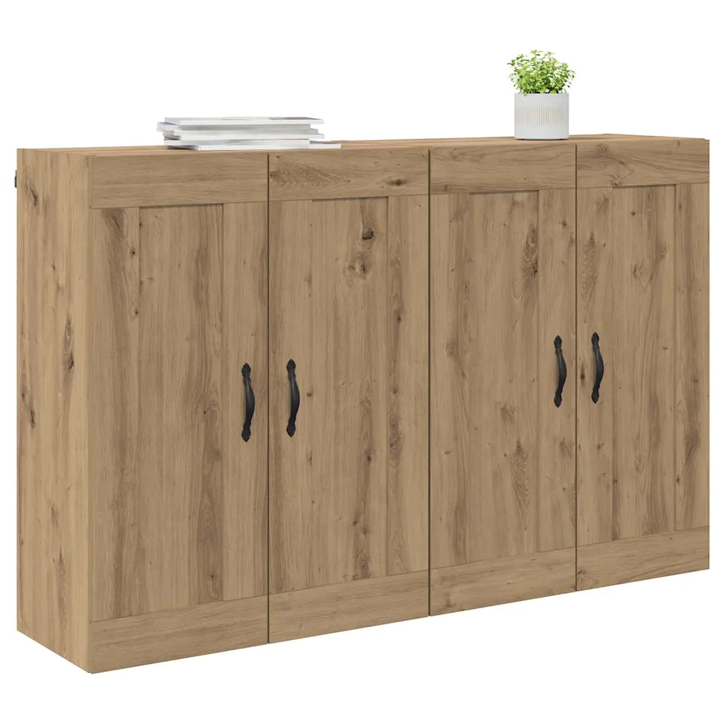 Mobile a muro 2 pcs Rovere artigianale 69,5 x 34 x 90 cm