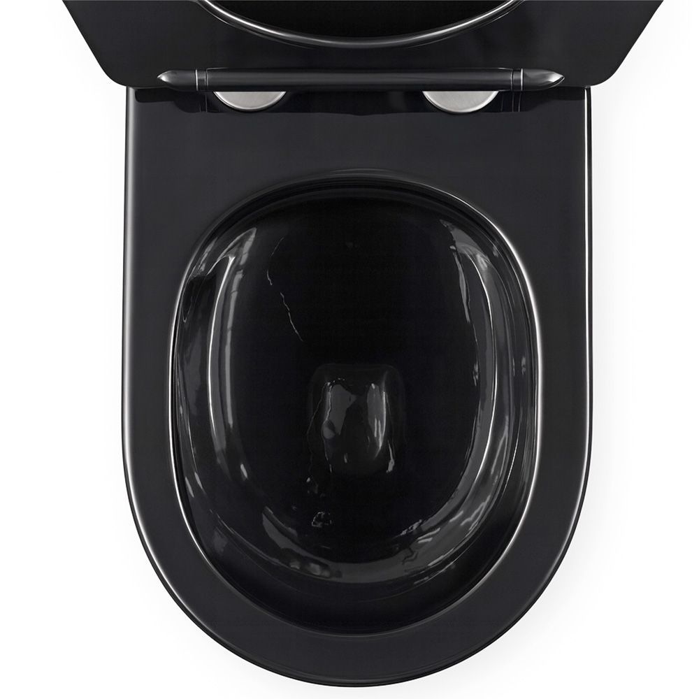 Vaso Wc Sospeso Rea Carlo Mini Tornado Black Gold Egde