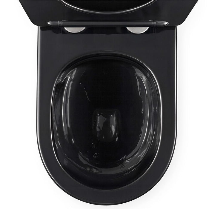 Vaso Wc Sospeso Rea Carlo Mini Tornado Black Gold Egde