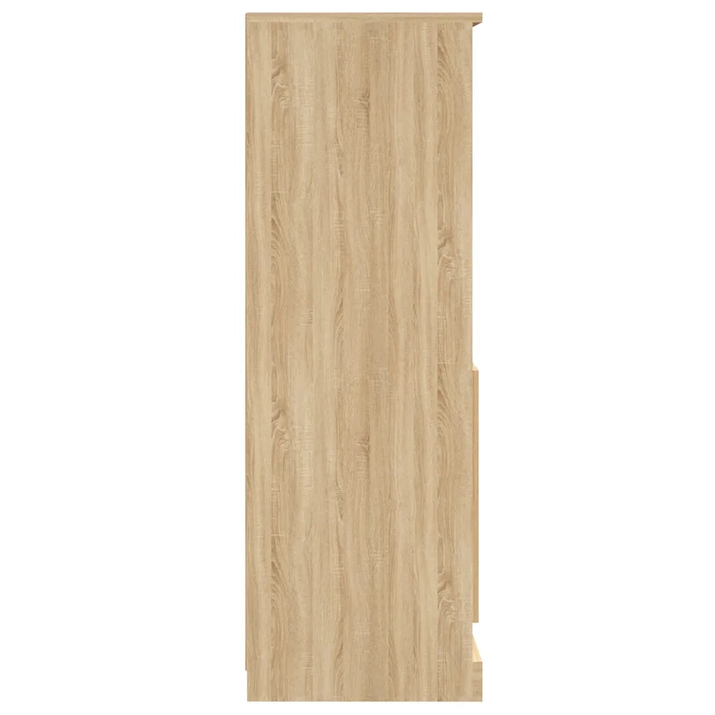 Credenza-Buffet-Armadio da cucina Rovere Sonoma 60x35,5x103,5 cm in Legno Multistrato