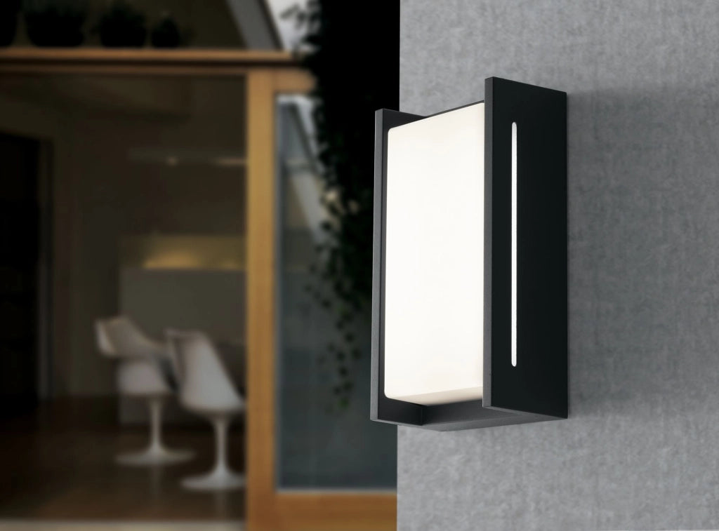 APPLIQUE LED COMPACT ANTRACITE 18W 2260LM CCT 3000K / 4000K IP54 13X8X24CM