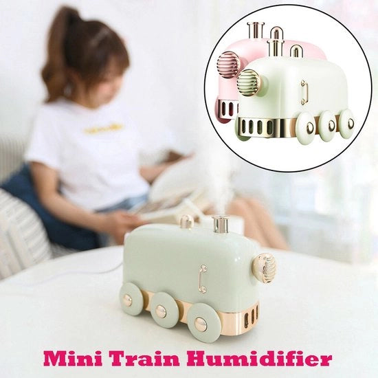 Mini diffusore di aria umidificante USB Diffusore di aromaterapia per oli essenziali 300ml - Verde