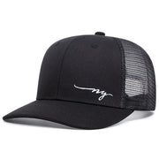 Cappellino da baseball nero con ricamo NY