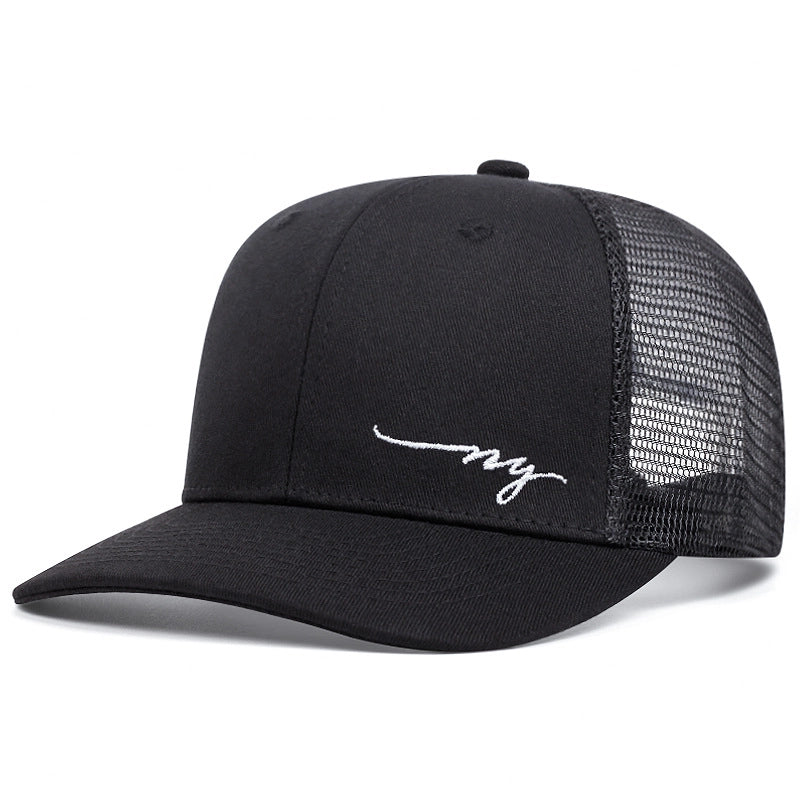 Cappellino da baseball nero con ricamo NY