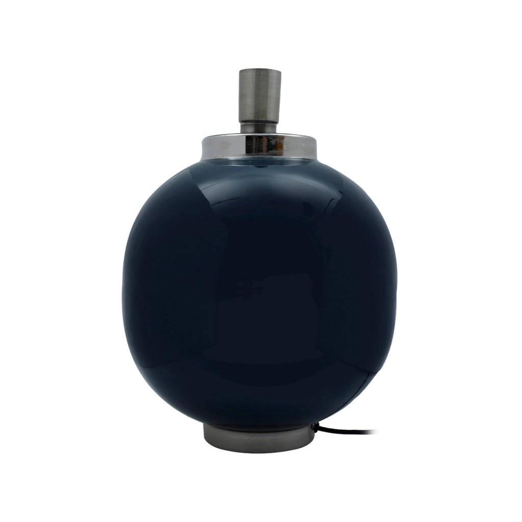 Lampada da tavolo Art Deco 100 blu scuro e argento