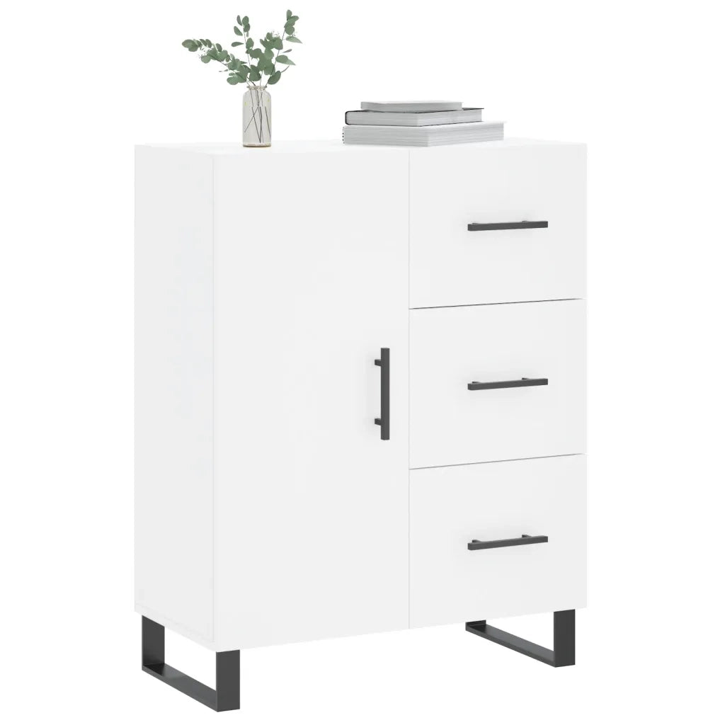 Credenza | Madia | Buffet da pranzo | Armadio da pranzo Bianca 69,5x34x90 cm in Legno Multistrato