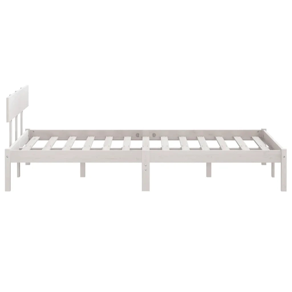 Giroletto-Struttura Letto in Legno Massello 135x190 cm Small Double 624603