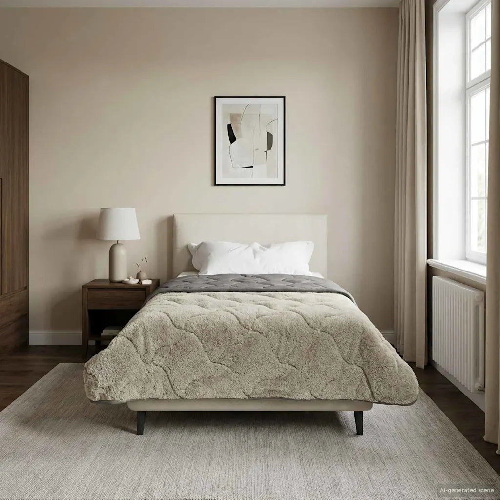 Piumone Completo Annuale Trapuntato Grigio chiaro 155 x 200 cm 42026243