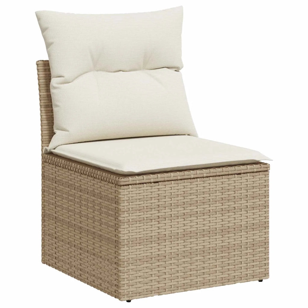 Set di divani 8 pz Beige e Bianco Crema 3448284