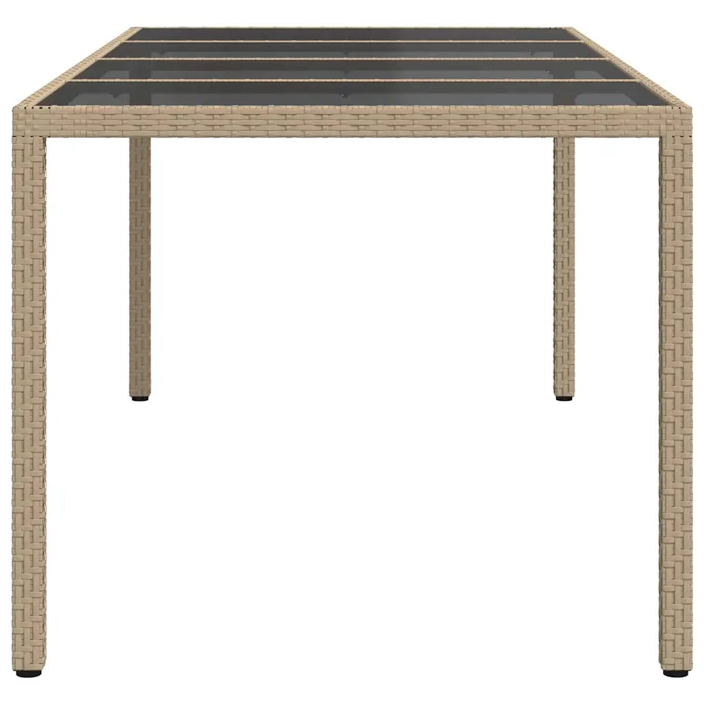 Tavolo da Giardino Beige 190 x 90 x 75 cm polyrattan 362550