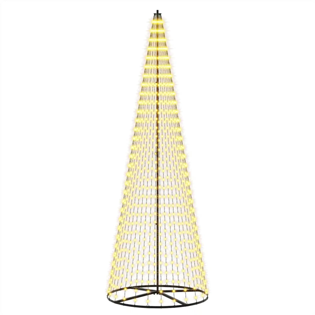Albero di Natale LED 285 cm 744 LED Bianco caldo Ferro Nero 42053550