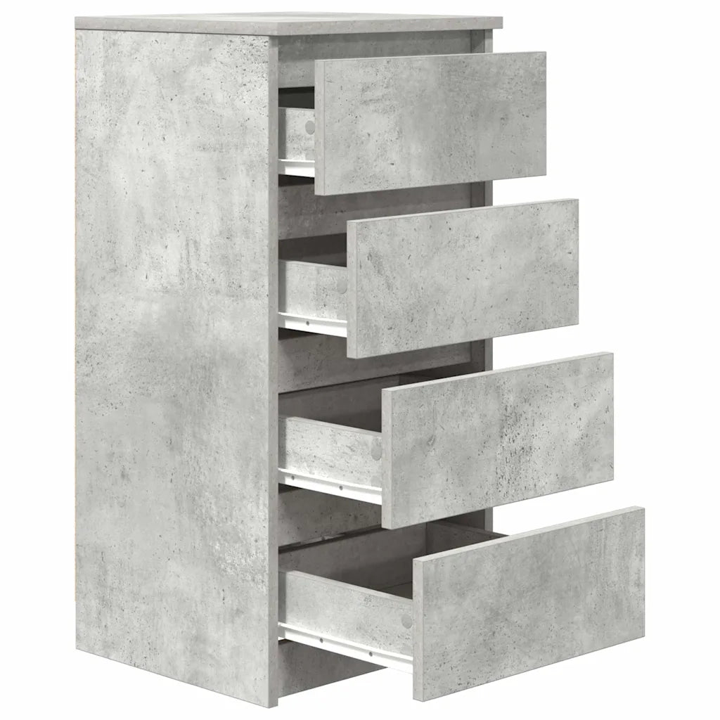 Credenza-Buffet-Armadio da cucina Grigio Cemento 37,5x35x76 cm in Legno Multistrato 510886