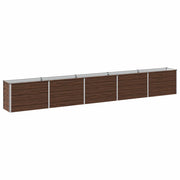 Letto rialzato da giardino Nero 400 x 40 x 55 cm 8006275