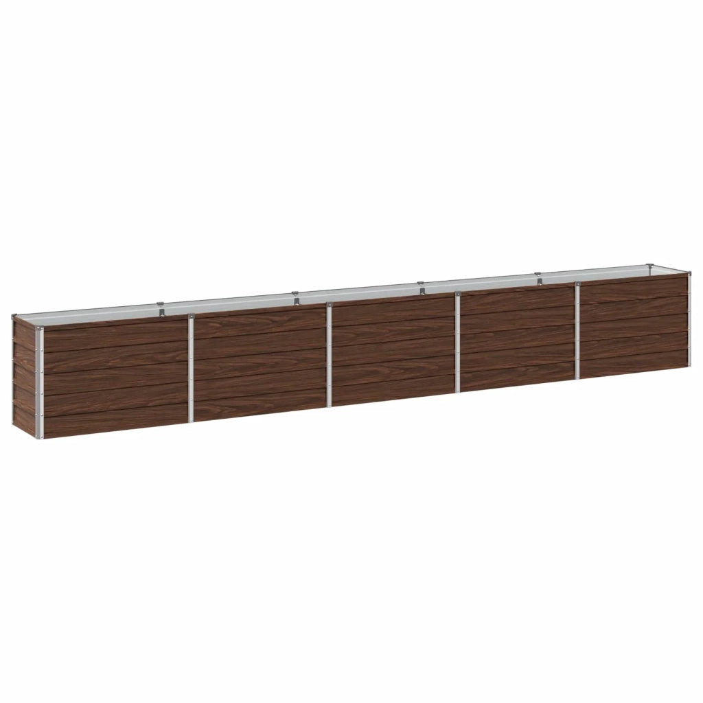 Letto rialzato da giardino Nero 400 x 40 x 55 cm 8006275