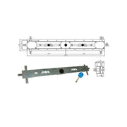 Serratura Bascule Spranga Cilindro J126 Moia