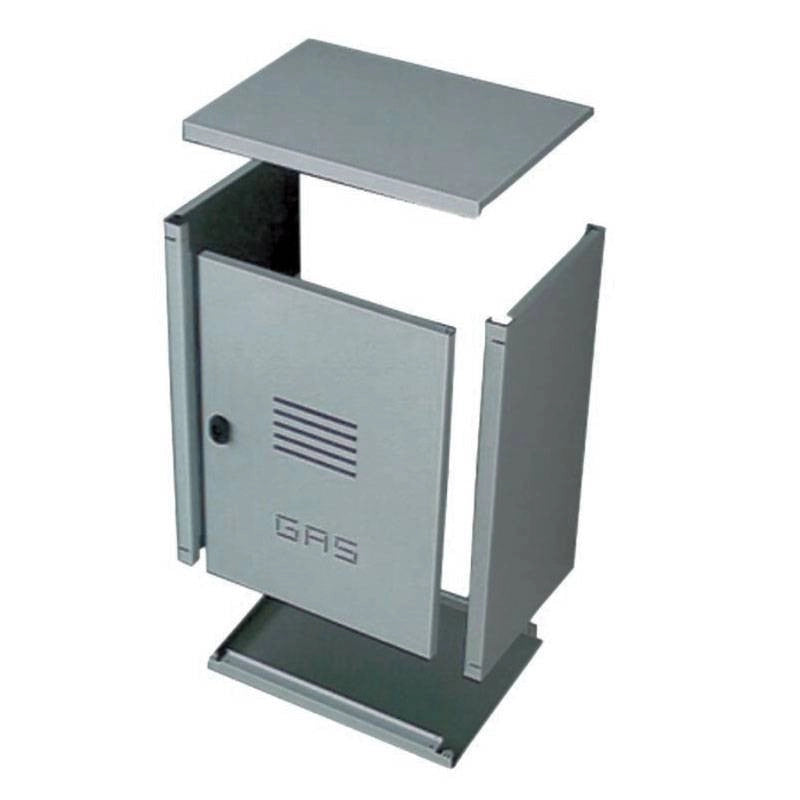 CASSETTA PER CONTATORE GAS GENIA IN LAMIERA ZINCATA  -Varie Misure-  H 70x L 50x P 24