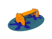 Panchetta Frog 1256 Giochipark acciaio zincato HPL EN 1176 cm108x52x42h