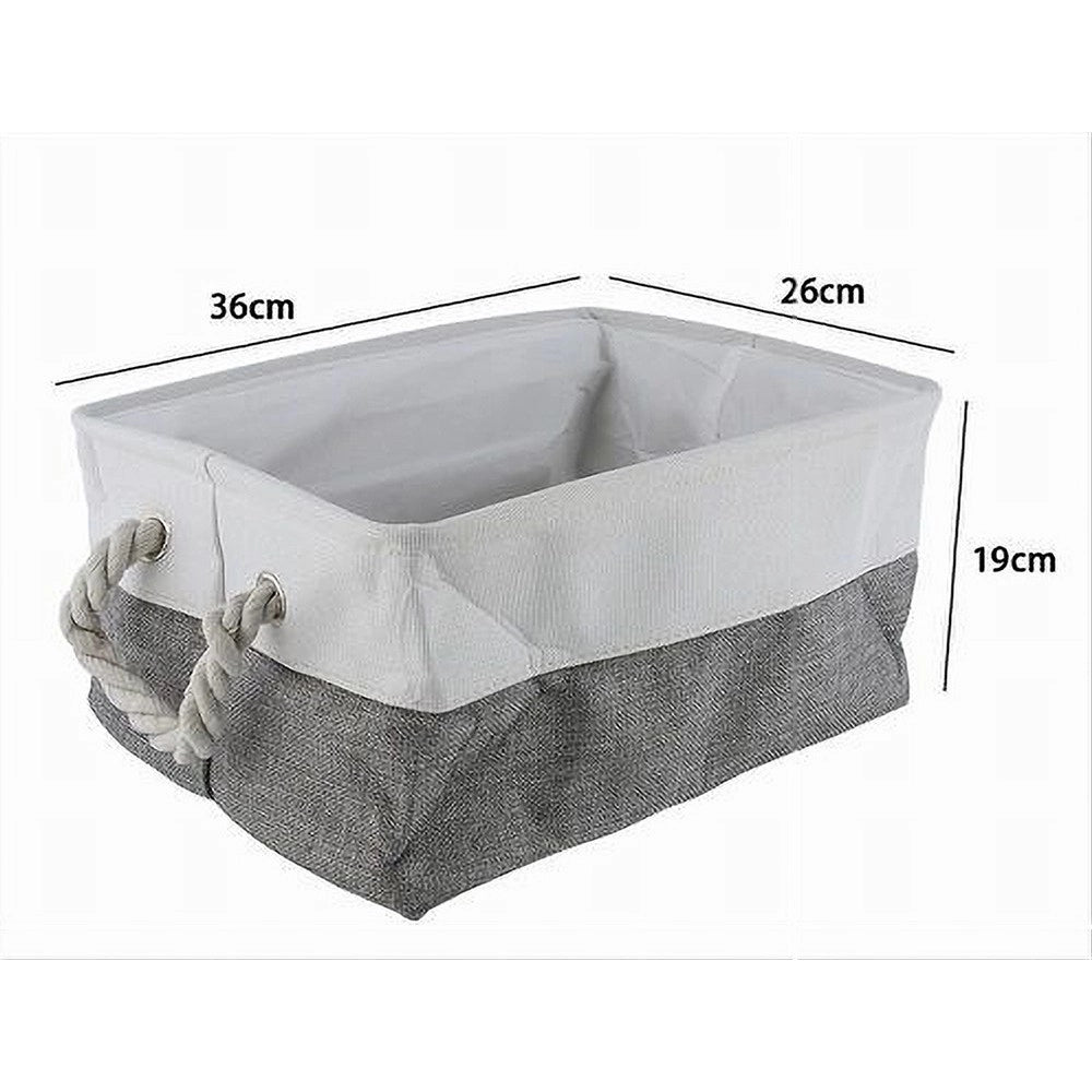 Trade Shop - Porta Biancheria In Tessuto Organizer Per Vestiti Sporchi Bagno Con Manici 10624 -