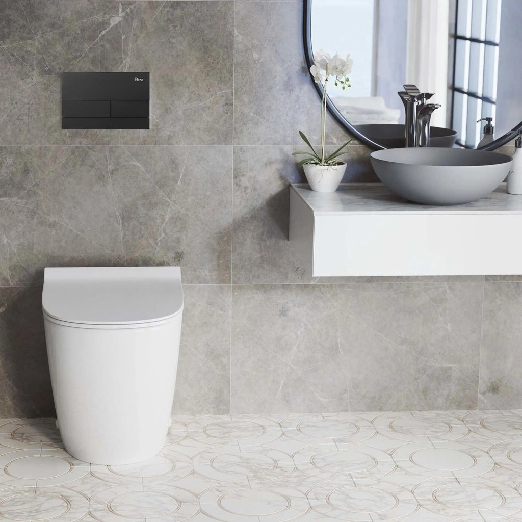 Pulsante Per Supporto Set Da Incasso Wc K011a-q Rea T Black Matt