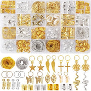 230 pezzi di Dreadlocks Accessori per Capelli, Spirali per Capelli con Maniglie Metalliche Regolabili, Vleccia Capelli, Accessori per Dreadlocks per Uomo Donna Decorazione