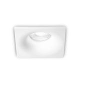 Faretto Incasso Quadrato Moderno Oasis Alluminio Bianco 1 Luce Gu10