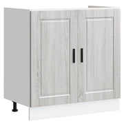 Pensile da cucina | Mobile base lavello Porto Grigio Sonoma 80x46x81,5cm Truciolato